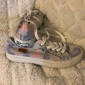Tie dye shoes